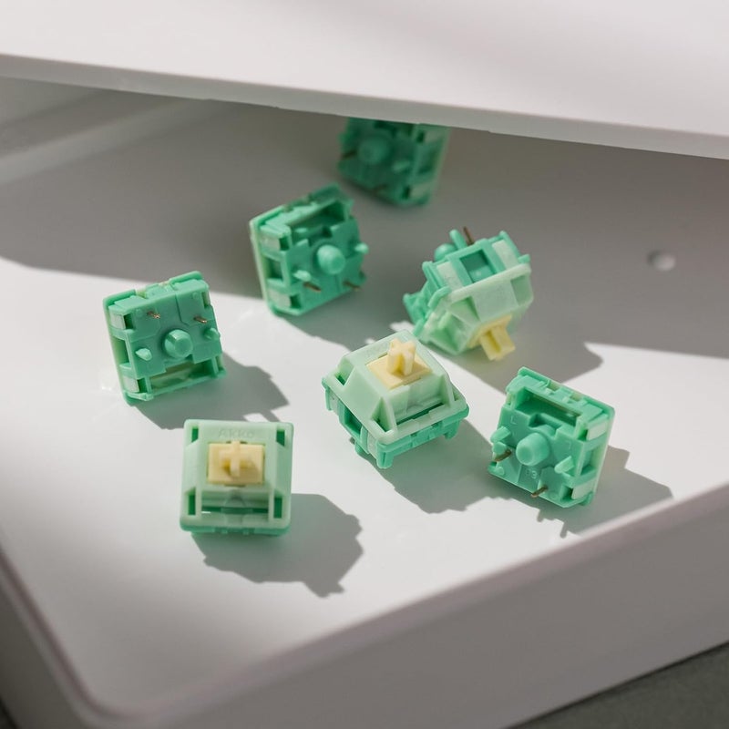 AKKO Tactile Keyboard Switches Cilantro Switch 5-Pin for Mechanical Gaming Keyboard Pre-Lubed 36gf (45pcs) - Image 4